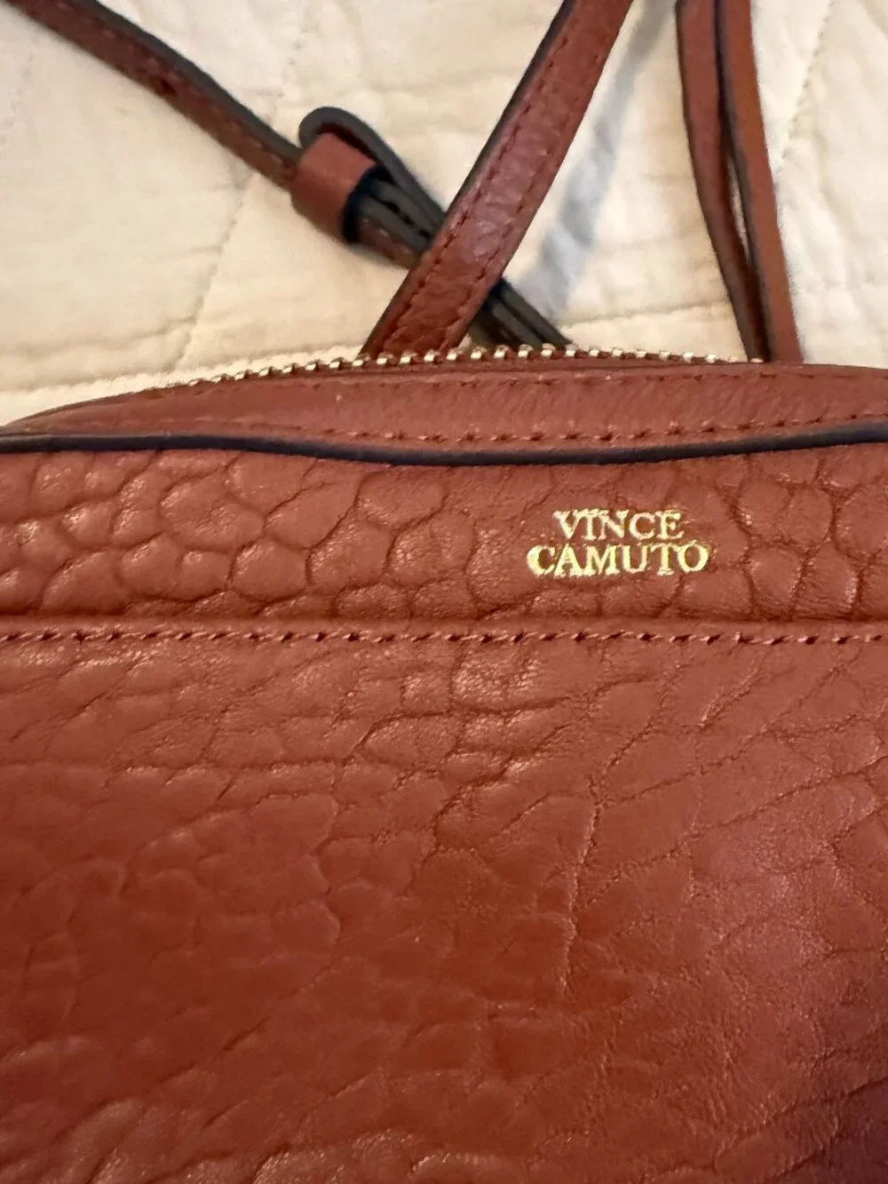 Leather cross body bag